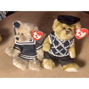 Ty Babies-"Mulligan Here Birdie!" and "Breezy Ahoy Mate"-Lot of 2 Vintage Bears